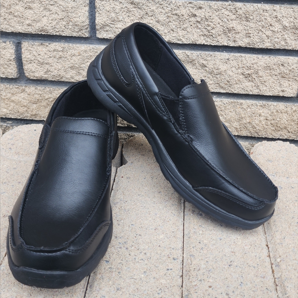 Tredsafe Black Shoes Non-Marking Oil and Slip Resistant for Men Size